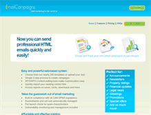 Tablet Screenshot of emailcampaigns.com